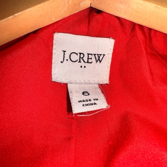 J. Crew Women's Bold Red City Coat Wool Blend - Picture 2 of 13